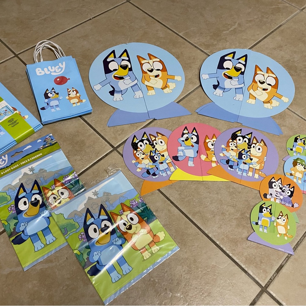 Bluey Party Supplies Set